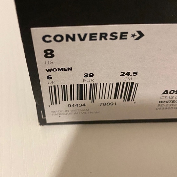 New Converse White High-Top Platform Sneakers - Picture 4 of 4